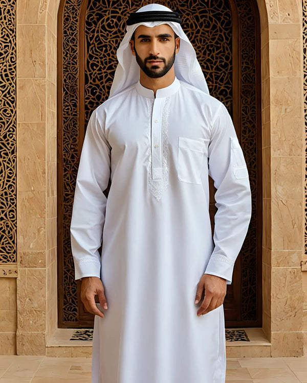 ABU THOBE -Classic White Thobe for Men
