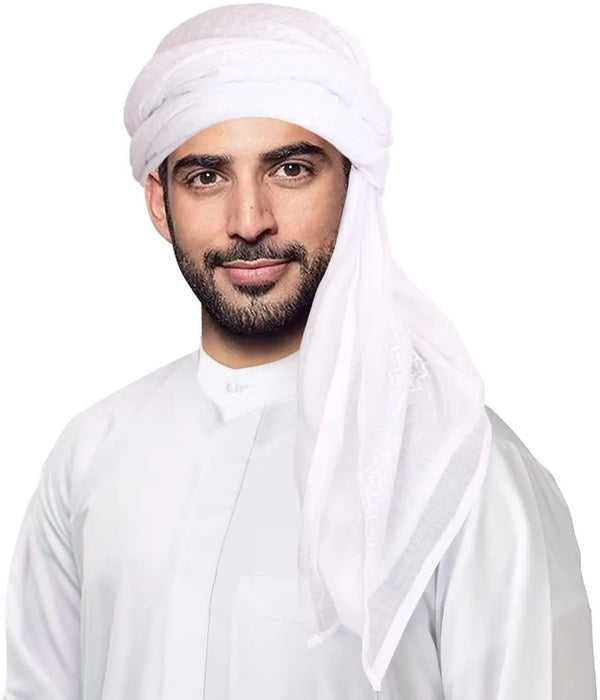 Keffiyeh Scarf – White-Tradition Meets Timeless Style ABAYA ONLINE