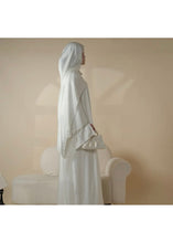 4pc open front Elegant white Abaya dress with diamond sparkles perfect for all occasions Nikkah abaya inspo and glamorous Arabian Dubai dress 