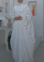 Embroidered White Abaya – Royal Modesty in Every Detail