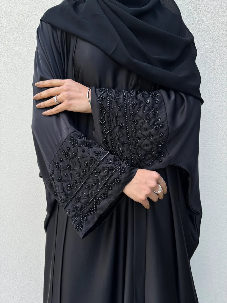 Elegant black Abaya set