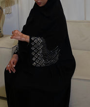 Zorah- Luxury Black Sparkly Abaya – Where Modesty Meets Glamour