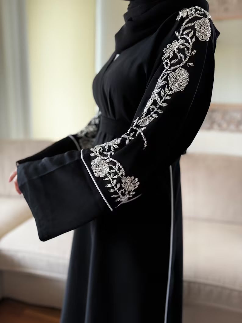 Elegant black Abaya set