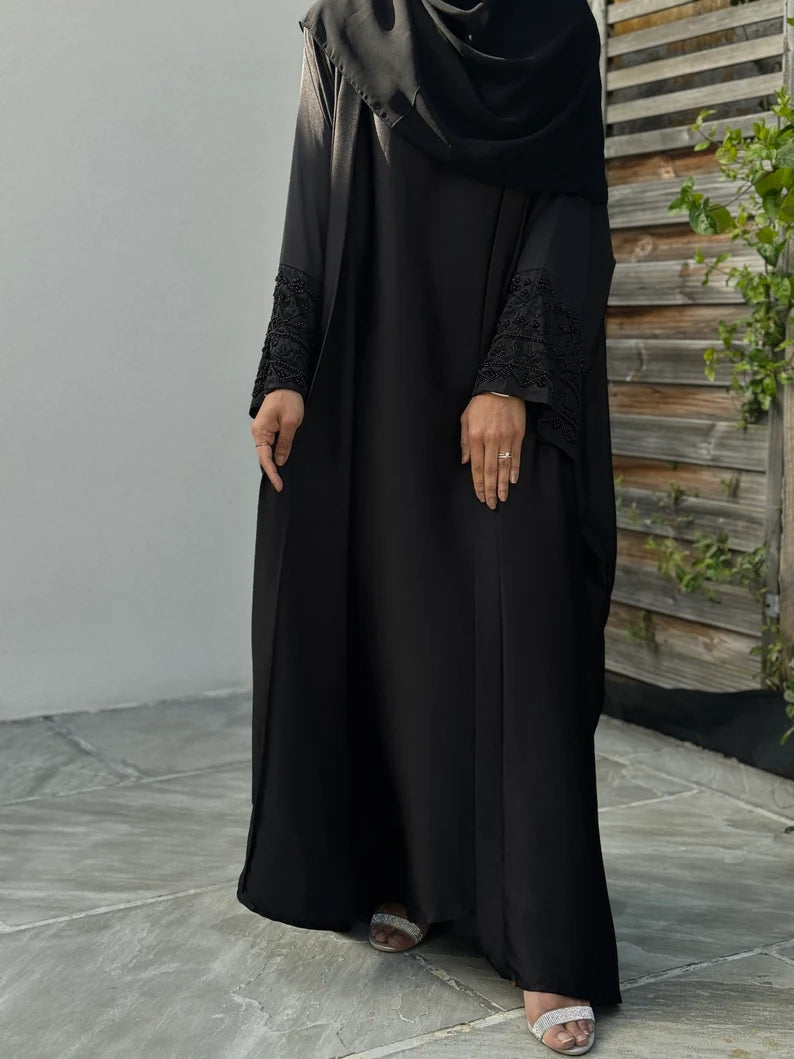 Elegant black Abaya set