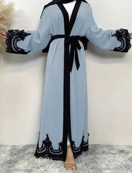 3 pc Women Abaya with veil & belt