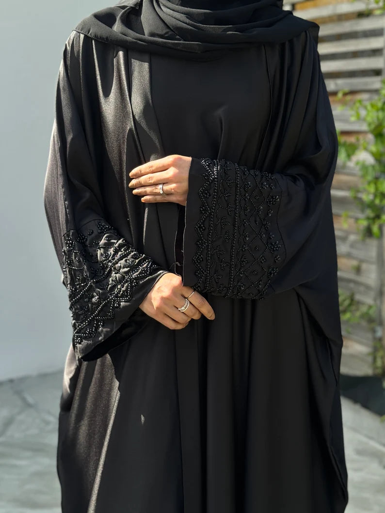 Elegant black Abaya set