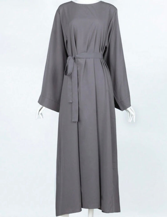 3 pc women Abaya with belt & veil for daily life