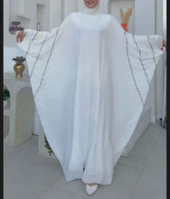 Embroidered White Abaya – Royal Modesty in Every Detail