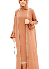 BROWN EMBROIDED