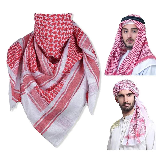 Keffiyeh Scarf – Red & White Tradition Meets Timeless Style ABAYA ONLINE