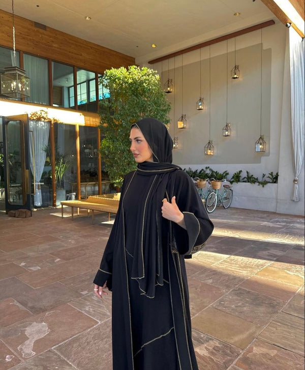 Elegant Black Abaya – Elegant Black Abaya | Modest Fashion for Women |Elegance in every thread | Abaya-online.com