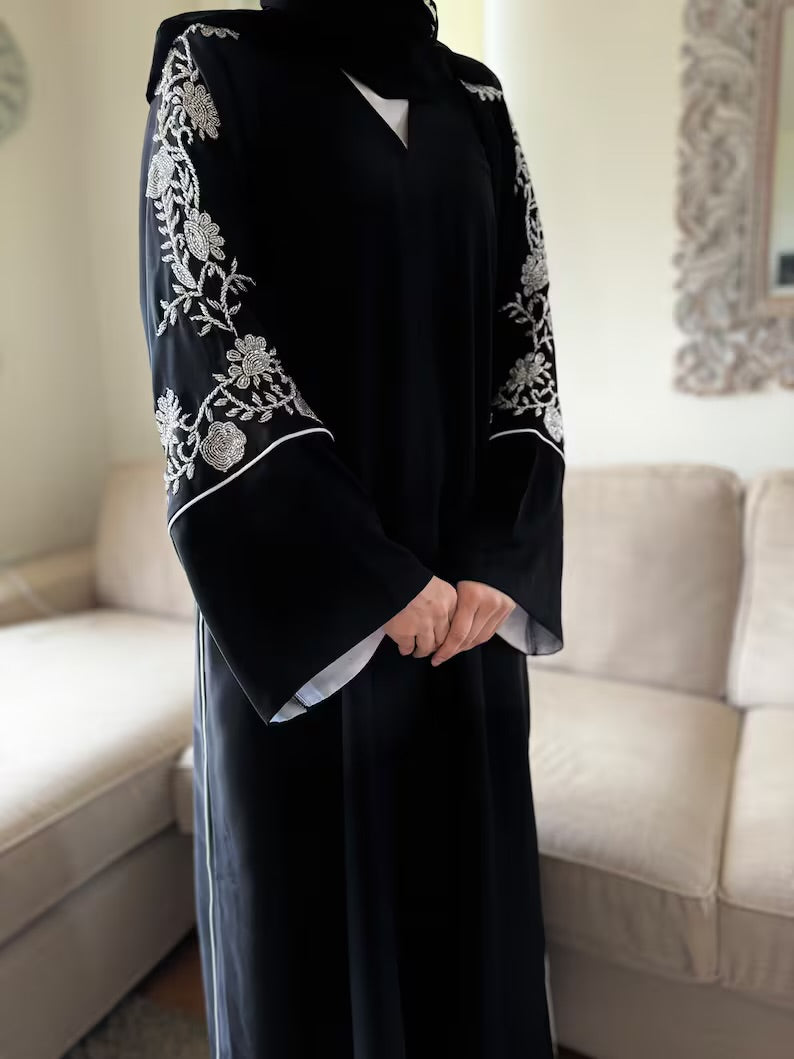 Elegant black Abaya set