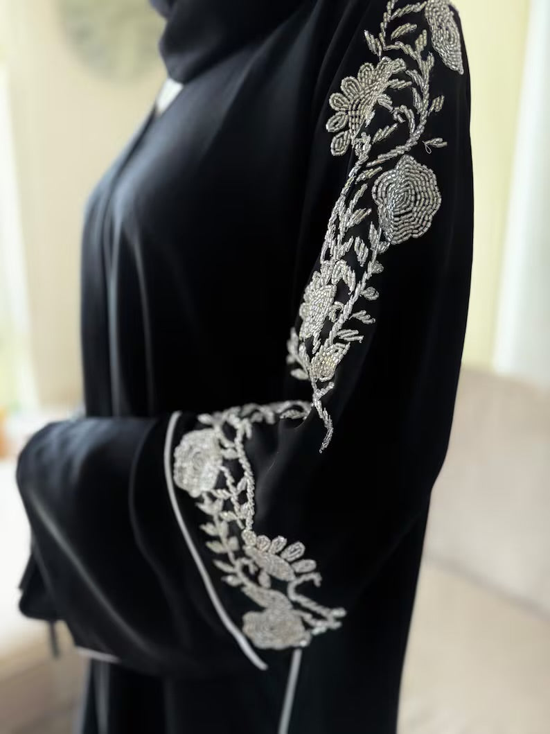 Elegant black Abaya set