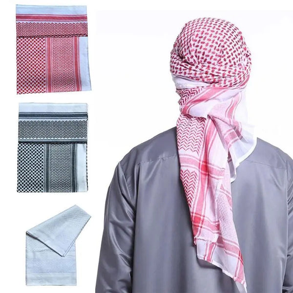 Keffiyeh Scarf – Red & White Tradition Meets Timeless Style ABAYA ONLINE