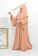 Classic Brown Abaya with Matching Khimar – Modest Elegance