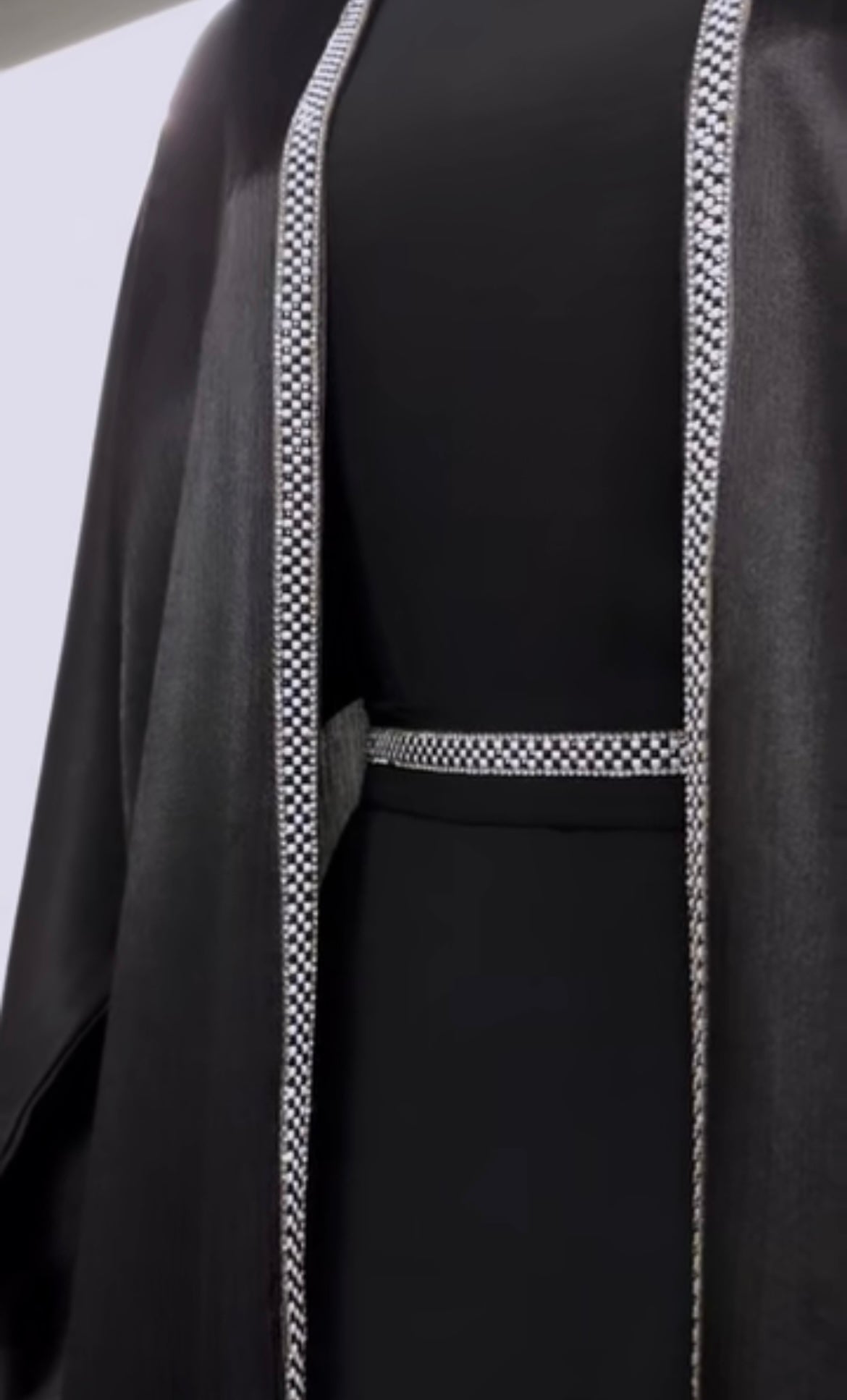 4 pc open front Abaya dress belt with veil for daily life