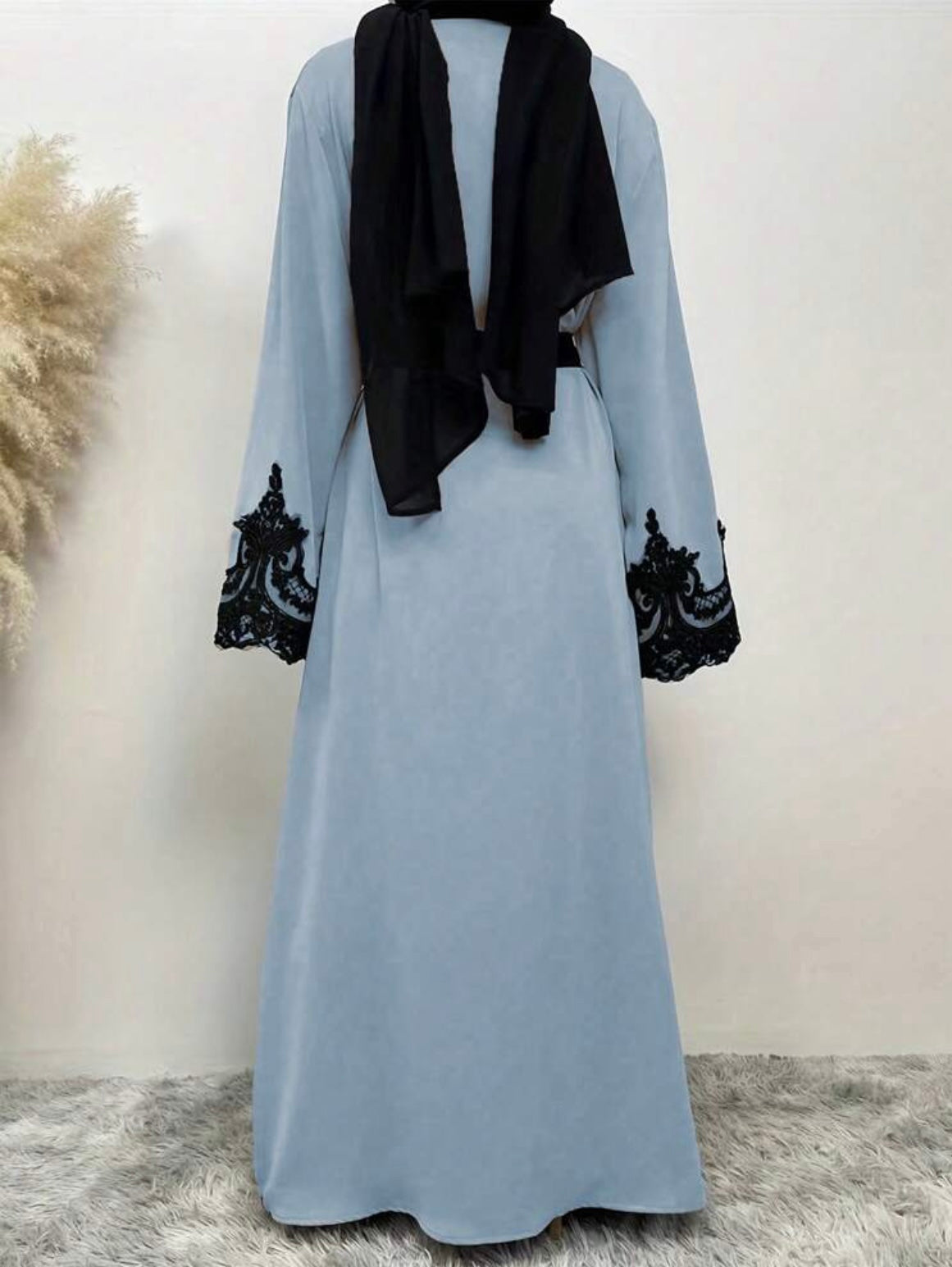 3 pc Women Abaya with veil & belt