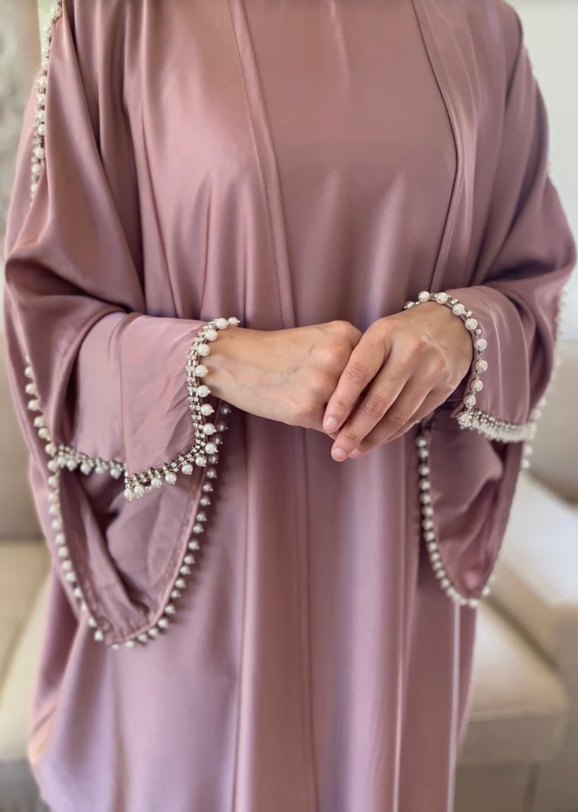 Elegant Pink Set Abaya