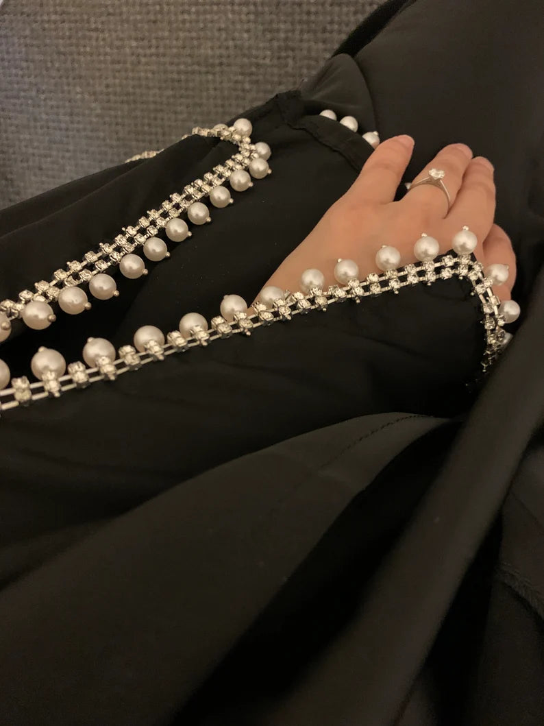 Elegant black Abaya set