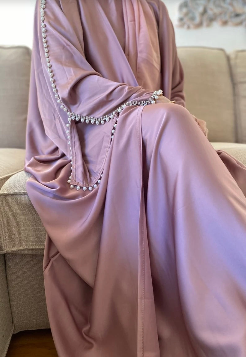 Elegant Pink Set Abaya