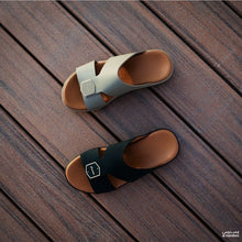 Matte Beige Designer Slide Sandals – Bold Simplicity, Signature Comfort