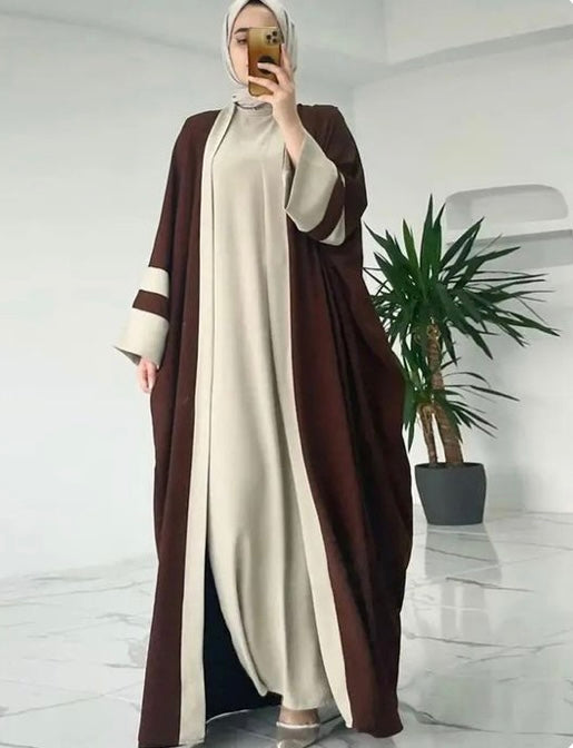 3 pc Abaya with veil + Hijab Scarf Veil