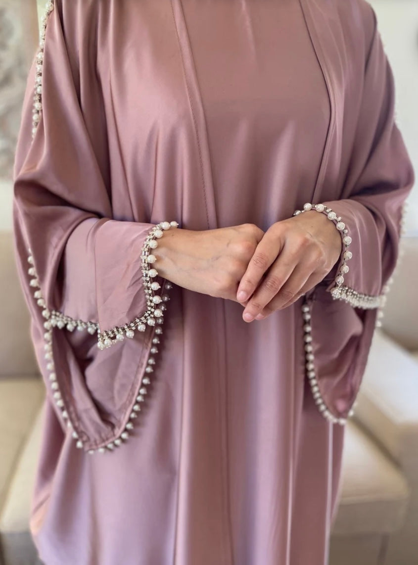 Elegant Pink Set Abaya