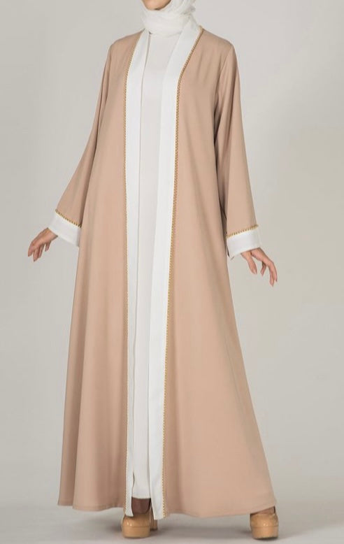 3 pc Abaya with veil + Hijab Scarf Veil