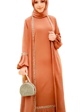 BROWN EMBROIDED