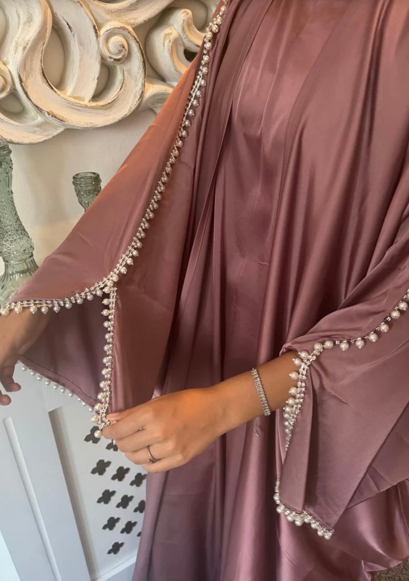 Elegant Pink Set Abaya