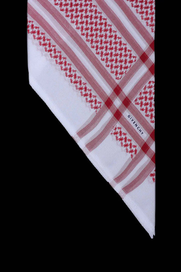 RED GIVENCHY ARAB SHEMAGH SCARF GHUTRAH ABAYA ONLINE DUBAI
