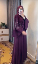 Velvet Burgundy Abaya – Royal Grace Collection