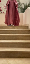 Rose Veil – Dust Pink Abaya for Everyday Elegance -Abaya with hijab
